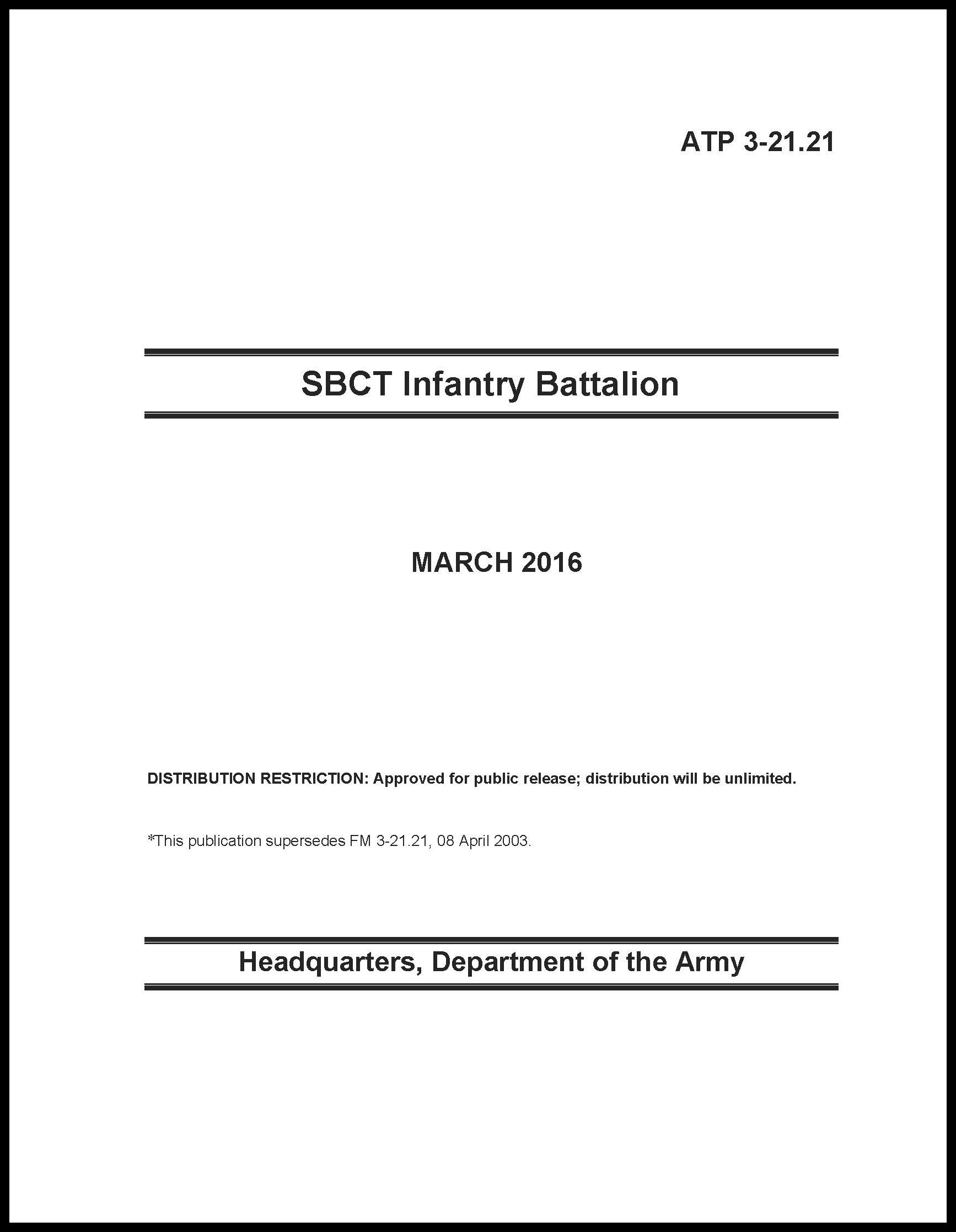 ATP 3-21.21 SBCT Inf Battalion - 2016 - Mini size - Click Image to Close